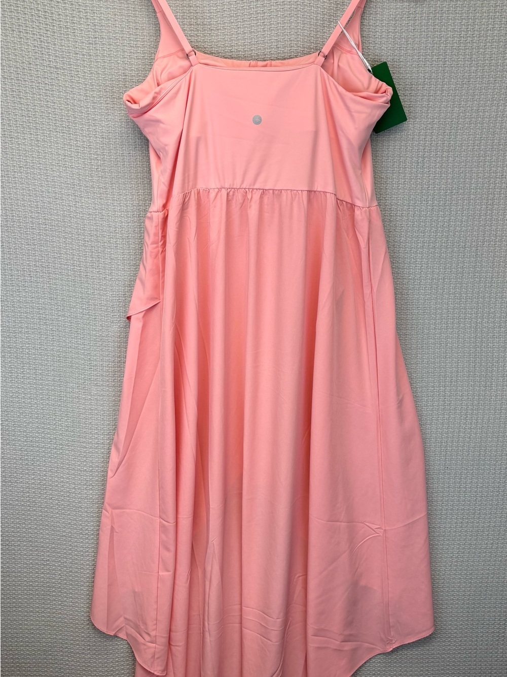 NWT Halara Breezeful High Low 2-Piece Flowy Midi Casual Dress Pink Large Boho - Picture 6 of 16